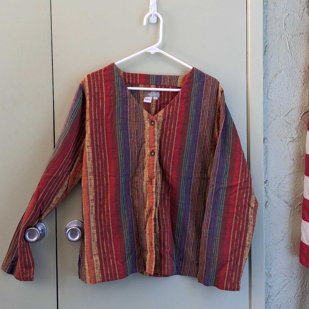 XL striped blouse